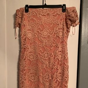 Juniors tight floral dress
